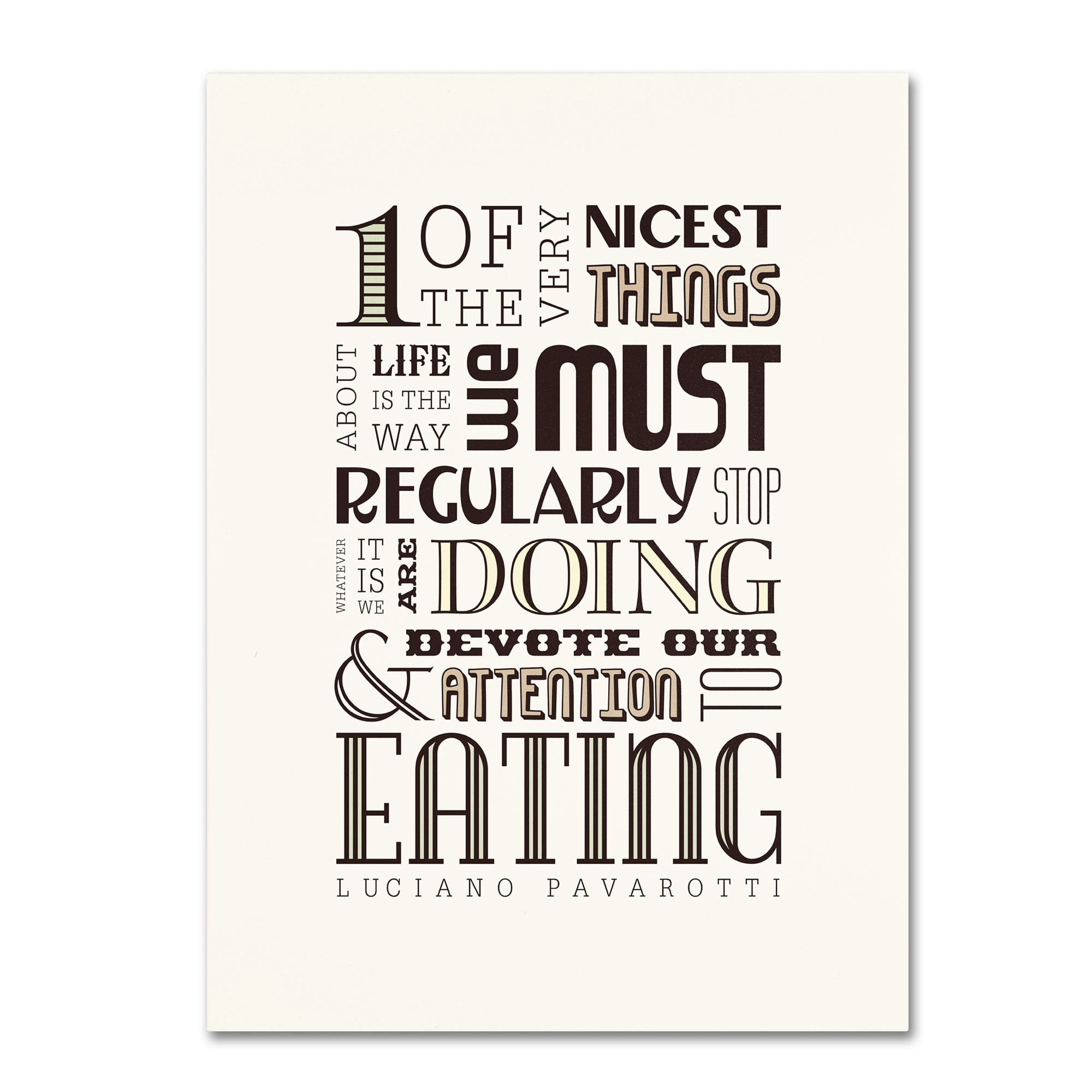 Trademark Fine Art "Take Time to Eat II" Canvas Art by Megan Romo