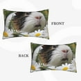 thumbnail image 2 of Balery Daisy Guinea Pig Bedding Queen Pillow Cases - Envelope Closure - Soft Brushed Microfiber Fabric - Shrinkage and Fade Resistant Pillow Cases-20"x30", 2 of 6