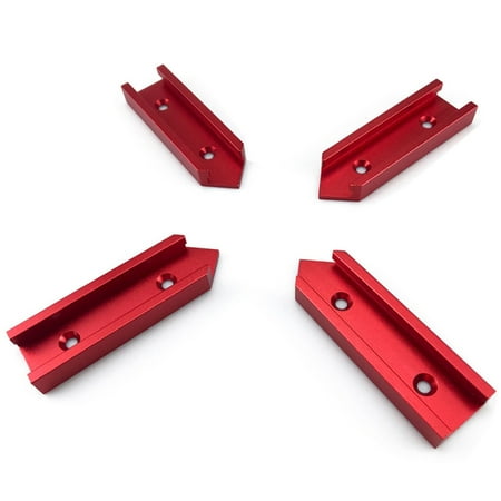 

Milue Woodworking Chutes T Slot Cross Connectors Track Miter Gauge Guide Rail T Track