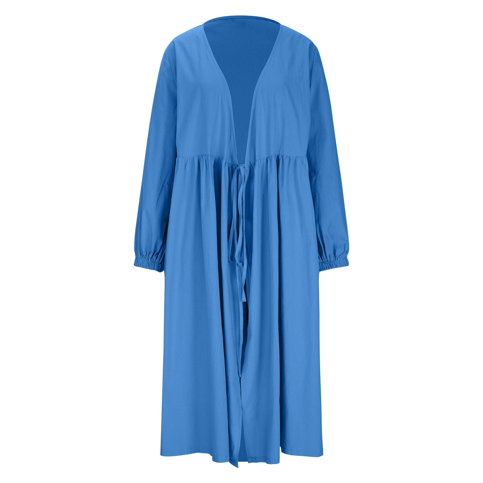 Sentmoon Womens Linen Dress 2026 Comfy Solid Color V Neck Womens Dresses Summer Stretchy Regular Fit Beach Supplies for Daily and Commute Blue M