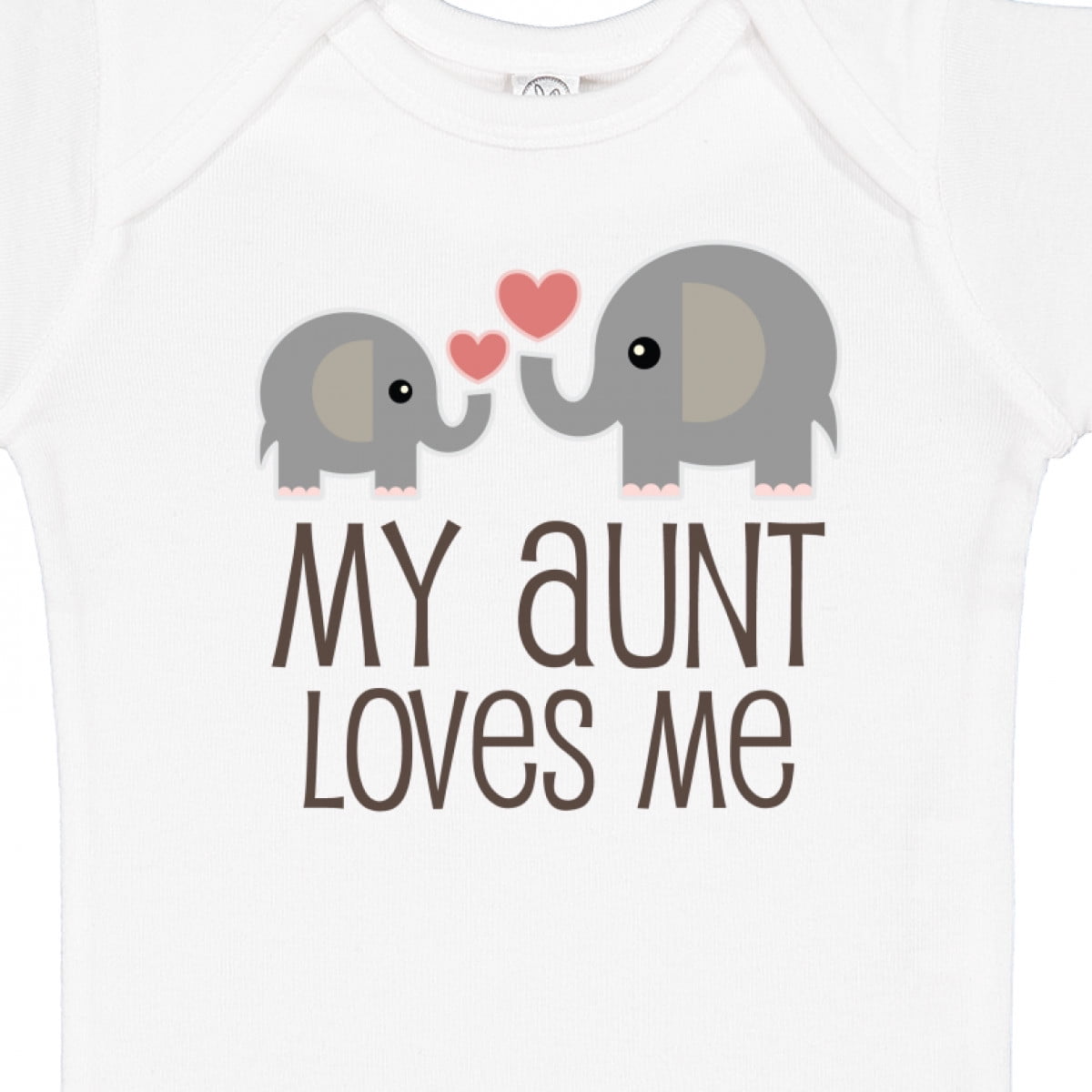 Inktastic My Aunt Loves Me Boys or Girls Baby Bodysuit