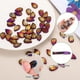 thumbnail image 3 of Cuentas de Hoja, 50Pcs Cuentas de Hoja de Cristal Translúcidas de Vidrio Checo, Cuentas Espaciadoras para Hacer Joyería, Morado Plated, 3 of 7