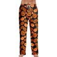thumbnail image 2 of Trgacdwlo Mens Halloween Pajama Pants Funny Pumpkin Ghost Fall Mens Sleep Pants Spooky Season Holiday Elastic Waist Mens Pajama Bottoms, 2 of 5
