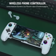 Beboncool Wireless Mobile Game Controller for iPhone iOS Android, Hall Effect Joystick, RGB Light, Turbo, Dual Vibration, 8H Battery