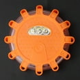 thumbnail image 4 of Emergency Light Blue/ Orange/ Green Round Beacon Light, LED Warning Light, Plastic For Camping, Hiking, Exploring Cars, Motorcycles, 4 of 8