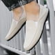 thumbnail image 1 of Zapatos de hombre de gran tamaño, zapatos de verano para hombre, zapatos casuales perezosos, zapatos de moda de lona de lino transpirables coreanos, 1 of 6
