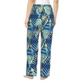 thumbnail image 3 of Goofa Hawaiian Style Printed Soft Pajama Pants for Women, Wide Leg Comfy Casual Lounge Yoga Pants-Large, 3 of 9