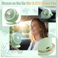 thumbnail image 5 of Desk Fan, Portable Electric Table Desktop Air Circulator Fans, Small but Powerful with Type C 180° Adjustable Tilt for Cooling Home Dorm Office Bedroom Bathroom Kitchen, 5 of 6
