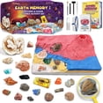 thumbnail image 1 of shiyou-Volcano & Ocean Fossil Dig Kit, Dig up 20+ Real Fossils, Rocks, Shells & Sea Snails with Eruption Experiments, Earth Science Geology Kit for Kids, STEM Toy Gift for Boys & Girls Age 6-8-12, 1 of 4