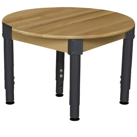 Wood Designs 830A1217C6 30 in. Mobile Round Hardwood Table 