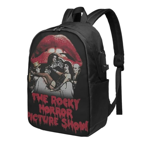 Rocky Horror Picture Show Backpack Fashion Travel Backpack Laptop Backpack 17 Inch External Usb Interface Headphone Line Interface