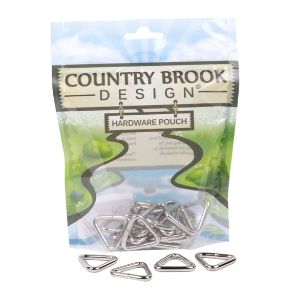 100 - Country Brook Design® 3/4 inch Welded Triangle Rings
