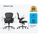 thumbnail image 2 of Silla de oficina TRALT ergonómica con respaldo de 150 kg, color negro, 2 of 8