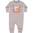 thumbnail image 2 of Inktastic Strawberry First Birthday Cake Baby Fleece Romper, 2 of 4