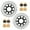 Black, variant on Front Brake Discs Rotors Pads For KAWASAKI ZX6R Ninja 600CC 2007-2016 Z 1000 2007-2009 Z 750 2011-2012