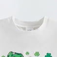 thumbnail image 7 of mgoYE Girl Tshirt 3T Kids Toddler Little Boys St Patrick's Day T-Shirt 1-6t Short Sleeve Shamrock Funny Letters Print Clover Irish Top(White#2,1-2 Years), 7 of 7