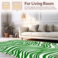 thumbnail image 2 of ODIKA 6'x9' Machine Washable Non-Slip Area Rug, Abstract Topography Flow High Traffic Rug, Green, 393873, 2 of 7