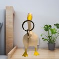 thumbnail image 4 of Naiovety Estatuilla de escultura de resina de decoración de estatua de vacaciones decoración de fiesta Decoración del hogar amarillo Naiovety HA062519-02B, 4 of 6