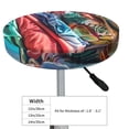thumbnail image 4 of KLL Tropical Vacation Essentials Round Bar Chair Cushion Cover 13 inch ,Bar Stool Protector with Elastic, Soft Washable, 4 of 6