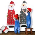 thumbnail image 3 of Calendario de Adviento de Papá Noel JanHm de fieltro navideño con 24 bolsillos, 3 of 5