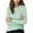 Army Green, variant on YUGYXL T-Shirt for Women Long Sleeve Half Turtuleneck Striped Tshirt Female Clothing Slim Fit Top Green XXL