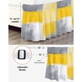 thumbnail image 3 of Yellow Grey Oil Painting Bed Skirt California King Size 16 Inch Drop, Modern Art Ombre Watercolor Wrap Around Dust Ruffle Bedskirts, Wrinkle & Fade Resistant Easy Fit Bedskirt with Adjustable Elastic, 3 of 8