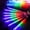 Colorful, variant on Cocobaby 192 LED Meteor Shower Lights Fairy String Garden Xmas US Light Falling Rain Tree