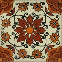 2x2 Mori Talavera Mexican Tile, Set of 36 pcs