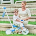 thumbnail image 4 of Wdmiya 5 in 1 Toddler Balance Bike for 1-3 Years Old Kids, Toddler Tricycles Kids Trike with Removable Pedals and Steering Push Handle, Christmas & Birthday Gift for Boy & Girl, Blue, 4 of 6