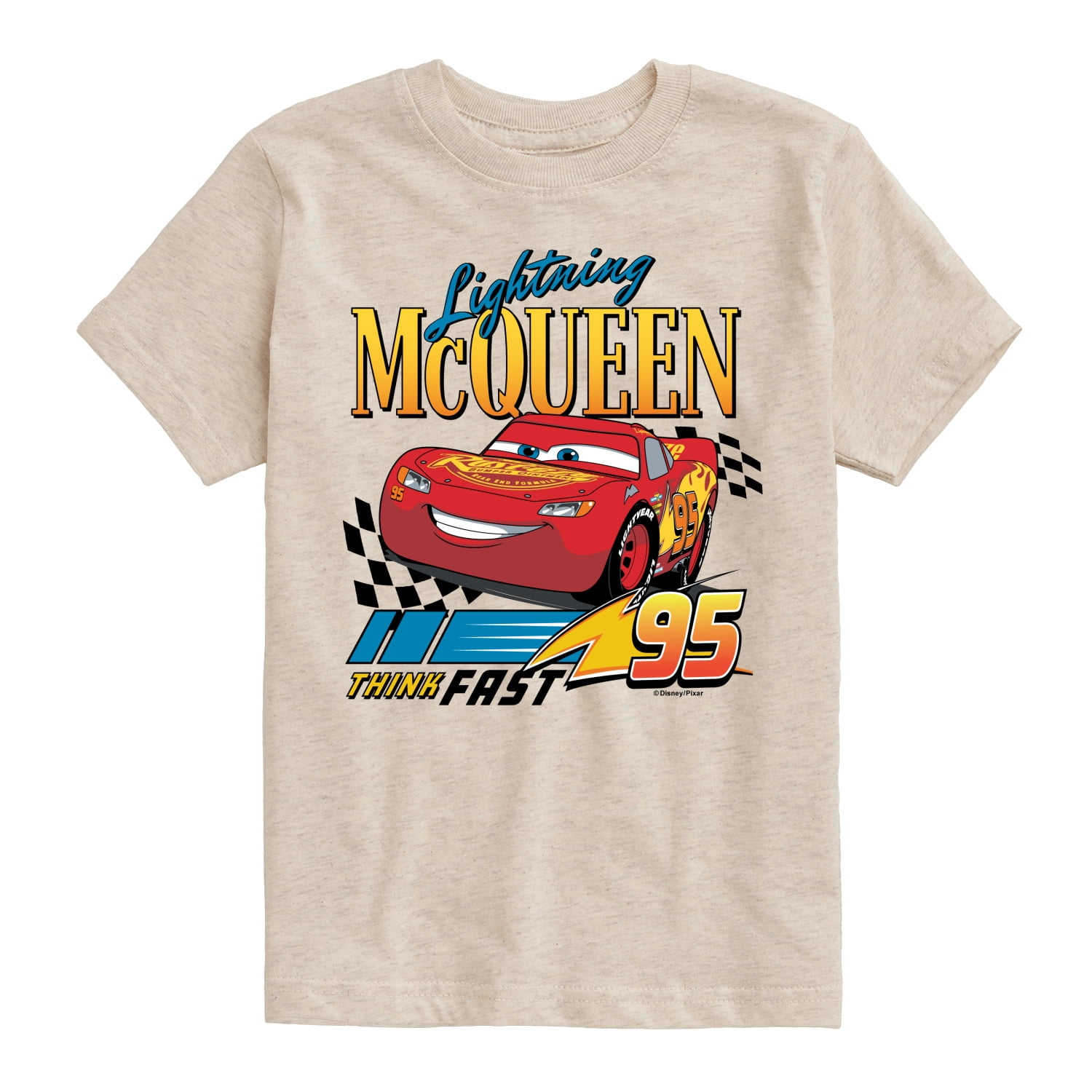 Disney's Cars Lightning McQueen Think Fast Toddler And Youth Short