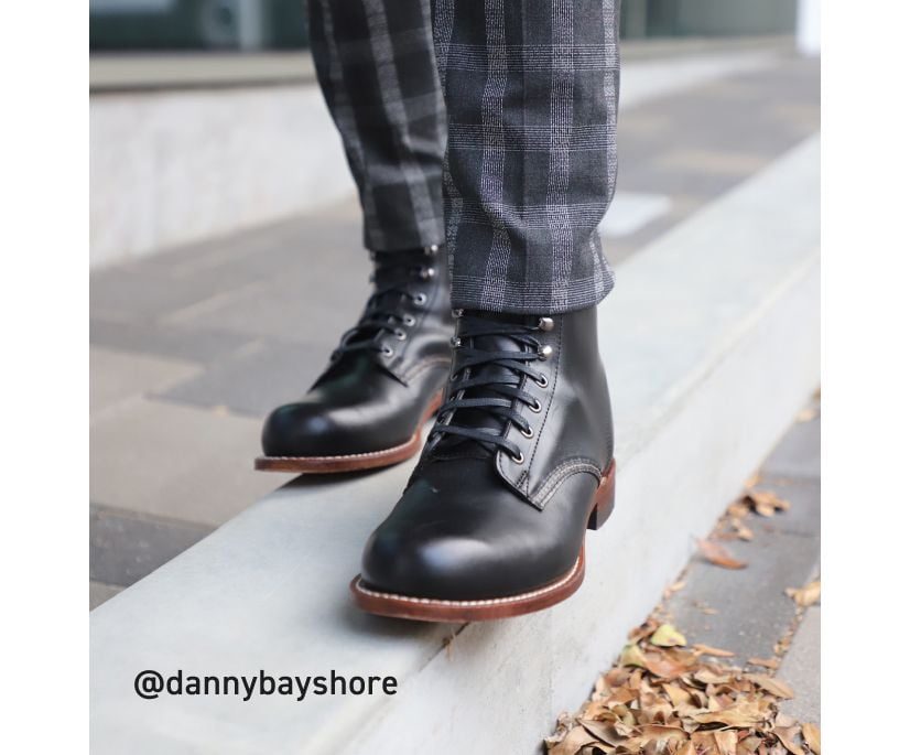 Wolverine 1000 Mile Plain-Toe Original Boot Men Black