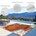 thumbnail image 3 of Western Cowboys Outdoor Rug for Patio/Deck/Porch, Non-Slip Large Area Rug 6 x 9 Ft, Vintage Boho Abstract Cactus Orange Indoor Outdoor Rugs Washable Area Rugs, Reversible Camping Rug Carpet Runner, 3 of 8