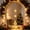 B, variant on Christmas Window Hanging Light, Suction Cup Battery LED Curtain, Star Snowflake Tree