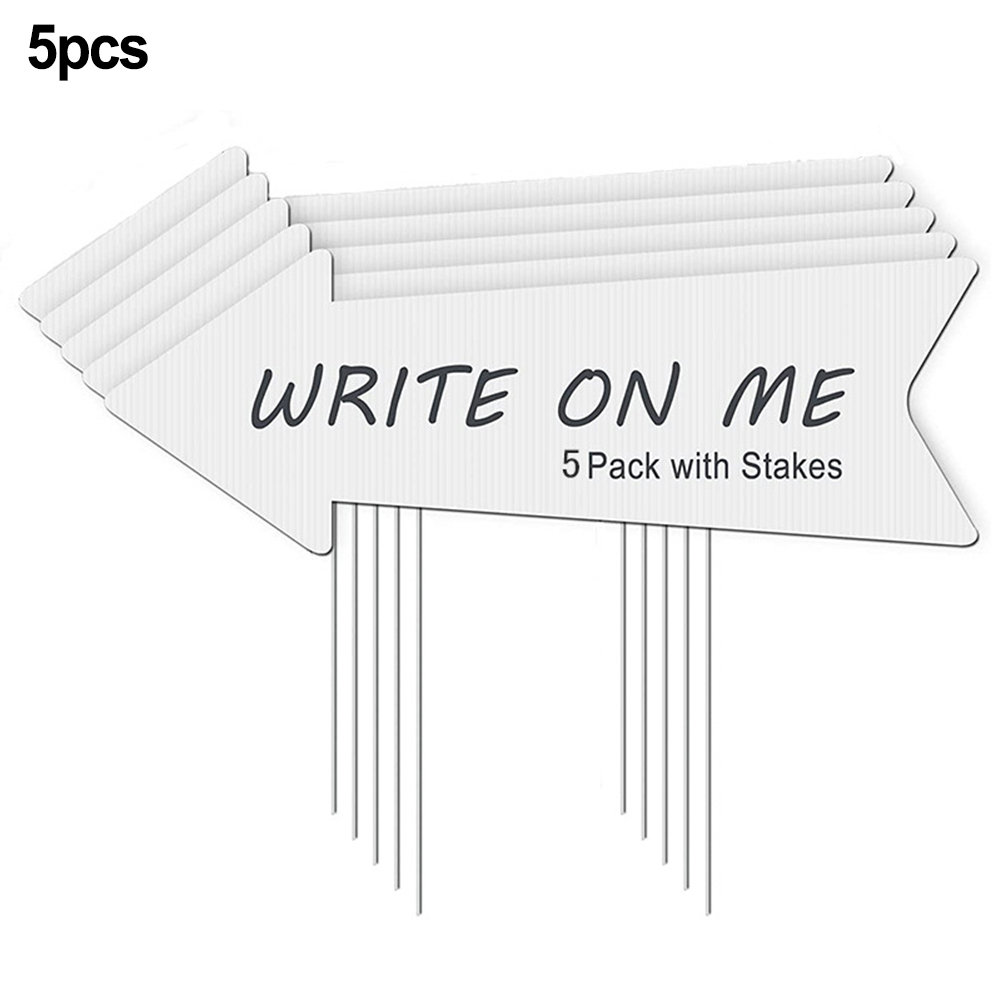 GYZEE Blank Yard Sign Board With Ground Insert DIY Corrugated Plastic