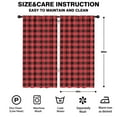 thumbnail image 2 of Blackout Kids Curtains,Red and Black Checkered Childrens Insulated Curtains Set Of 2,Bedroom Essentials,Toddler Room Decor 42"x84"(106x213cm), 2 of 4