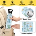 thumbnail image 4 of ALAZA Dinosaur Play Football Pattern Stainless Steel Water Bottle Vacuum Insulated Leak-Proof Tumbler with Straw Handle 20oz, 4 of 6