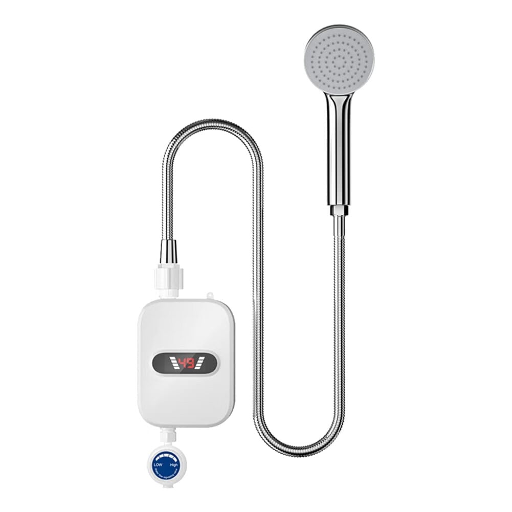 ZOUYUE Electric 3500W Tankless Water Heater for Bathroom, with Shower Head Set