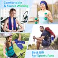 thumbnail image 4 of 12 Pack 40"X12" Yoga Towel Cooling Towels for Necks Sports Towels Cool Ice Towel Microfiber Towel for Yoga, Sport, Gym, Workout, Camping, Fitness, 4 of 12