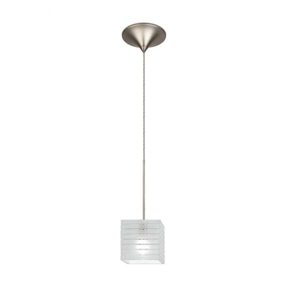 MP-914LED-FR/BN-WAC Lighting-Tulum Monopoint Pendant 1 Light-4 Inches Wide by 4 Inches High Frosted  Brushed Nickel Finish with Frosted Glass - image 4 of 6