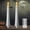 2 pack, variant on White Ghost Face Tea Lights Candles Battery Operated, Real Wax LED Flickering Gothic Decor, for Dinner Table Window Fireplace Flameless Tealight Candles