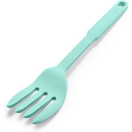 

Cooking Tools and Utensils 10-in-1 Silicone Fork to Stir Mix Mash and Scrape Heat and Stain Resistant Dishwasher Safe Turquoise