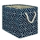 thumbnail image 1 of Papelera de Poliéster Design Imports Vitral Azul Marino Rectángulo grande CAMZ10013, 1 of 2
