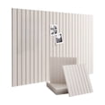 thumbnail image 2 of Wall Panels for Bedroom Light Gray 12 Inch Adhesive Wall Panels Slat Panels Sound Dampening Home Wall Decor for Bedroom Office Dorm Nursery Interior Wall Decoration, 1 Pack, 2 of 7