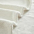 thumbnail image 5 of Mainstays Reversible Cozy Boucle Chenille Plush Throw, Vanilla 50" x 70", 5 of 8