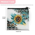 thumbnail image 6 of SEANATIVE Aztec Tribal Sunflower Sanitary Napkin Storage Bag Set of 2 Lightweight Sanitary Pad Storage Bag for Women Ladies Lightweight Teen Pads for Girls Ages 11-14, 6 of 7