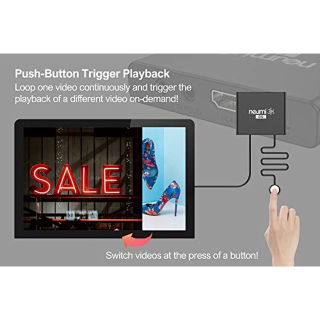 Reproductor multimedia interactivo NEUMITECH Ato para señalización digital HDMI Full HD 1080P