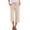 52# Khaki, variant on Capri Pants for Women Palazzo Pants Casual Petite Pull on Wide Leg Trousers with Pockets Summer High Waisted Drawstring Pants Khaki 2XL