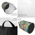 thumbnail image 4 of Daiia Retro Seamless Flying Butterflies Round Laundry Basket with Handles Thickened Waterproof Circular hamper,Dirty Clothes Storage Basket for Bedroom,Bathroom,College Dorm-Medium, 4 of 8