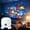 Ocean, variant on Dynamic Rotating LED Projector Light, USB Rechargeable 360° Rotation, Snowflake/Ocean/Christmas Patterns, Adjustable Brightness Night Light for Bedroom, Bathroom, Meditation (Snowflake)