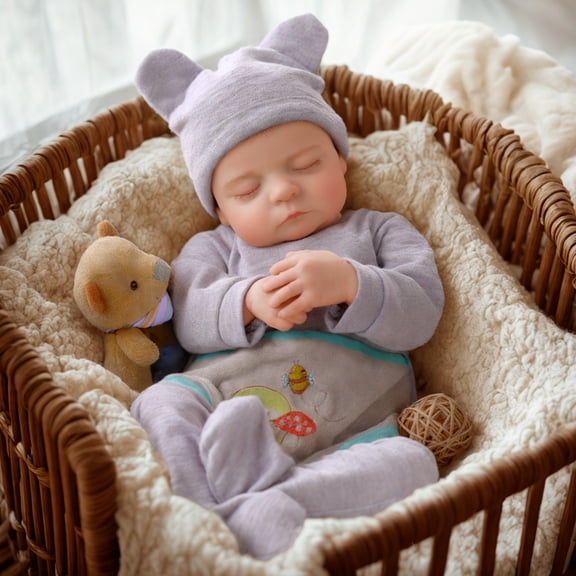 Reborn Baby Dolls Boys 17 inch Realistic Full Body Vinyl Anatomically Correct Real Life Baby Dolls